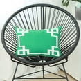 thumbnail image 7 of Geometric Green&White Square 18" x 18" Throw Pillow Cover, 7 of 7