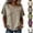 09# Khaki, variant on Womens Summer Gauze Tops Linen Raw Edge V Neck Short Sleeve Tees Blouse Beach Vacation Tunic Tops White L