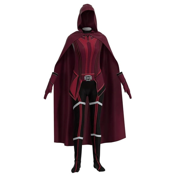 Disfraz de bruja para niños/adultos, Cosplay de bruja escarlata con el mismo disfraz de juego de rol/regalo