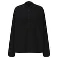 thumbnail image 6 of Enjoytime Women's Half Zip Sweatshirts Solid Color Long Sleeve Pullover Tops 2025 Mock Neck Fall Workout Blouses, 6 of 6
