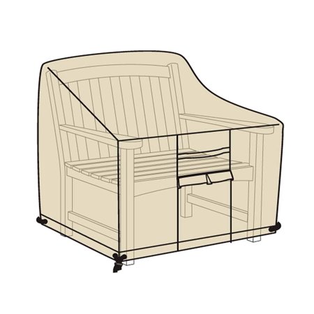 Deluxe Outdoor Deep Seat Chair Outdoor Furniture Cover, Sand