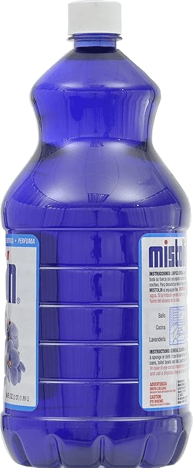 (8 pack) Mistolin Disinfectant, all-purpose cleaner, 64 oz bottle, lavender scent, best cleaner for bathrooms, floors and kitchens.