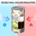 thumbnail image 2 of 20oz Coffee Tumblers Beige Highland Cow Bucket Boot Flower Pattern Stainless Steel Vacuum Insulated Travel Tumbler Coffee Cups Mug with Lid and Straw with Cleaning Brush for Cold & Hot Drinks, 2 of 5