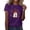 Purple, variant on WHEANG Womens Tops Cute Pumpkin Ghost Skull Pattern T Shirt Crew Neck Short Sleeve Tops Halloween Graphic Print Summer Tops Breathable Holiday Going Out Tops for Women Size L White