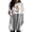 Gris, variante sur Qiopertas Haut d'Automne 2024 pour Femmes, Mode Féminine Imprimée Manches Courtes Col Rond Sachets Chandail, Robe/gris, (TTG)