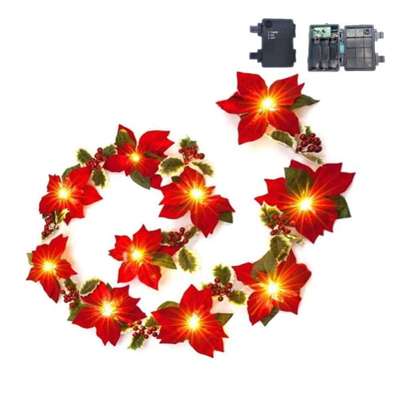 Maple Leaves Garland String Light Fall Halloween Decor,Total 6.5Ft/10LED Realistic Fall Leaves Halloween Lights Outdoor Thanksgiving Decorations Waterproof Battery Operated Fall Garland Indoor