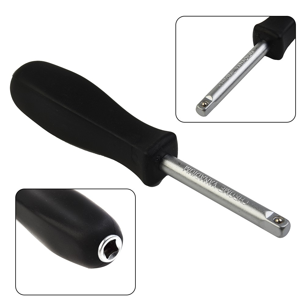 Fule 1/4 Dual-purpose 6.3mm Bottom Hole Connection Handle Small Square Rod  Spinner