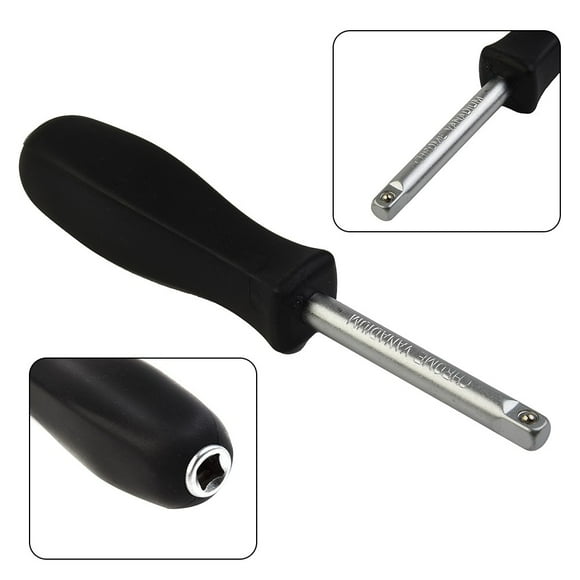 1/4 Dual-Purpose 6.3Mm Bottom Hole Connection Handle Small Square Rod Spinner Flying Ratchet Wrenches Tools Accessories