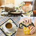 thumbnail image 4 of Yellow and Gray Modern Art Geometric Kitchen Oven Mitt and Pot Holder Sets 2 Pcs for Baking, Cooking and Grilling, Heat Resistant Up To 392 °F, 4 of 7
