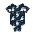 thumbnail image 5 of Balery Gnome and Snowflakes Pattern Baby Climbing Clothes Infant Bodysuit Cute Infant Bodysuit Baby Romper-6 Months, 5 of 7