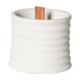 thumbnail image 2 of Vaso portavelas de cemento meteorito | Soporte de vela de aromaterapia sin llama | Contenedor de cristal decorativo | Ornamento de decoración industrial moderna para el hogar | 8.5x8.5x7 cm | 1 Pieza, 2 of 6