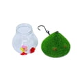 thumbnail image 4 of Bird Water Feeder Outdoor Tie-Dye Small Flower Bird Watering Bottle, 4 of 5
