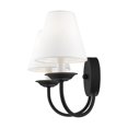 thumbnail image 2 of Livex Lighting Mendham Wall Sconce in Black, 2 of 10