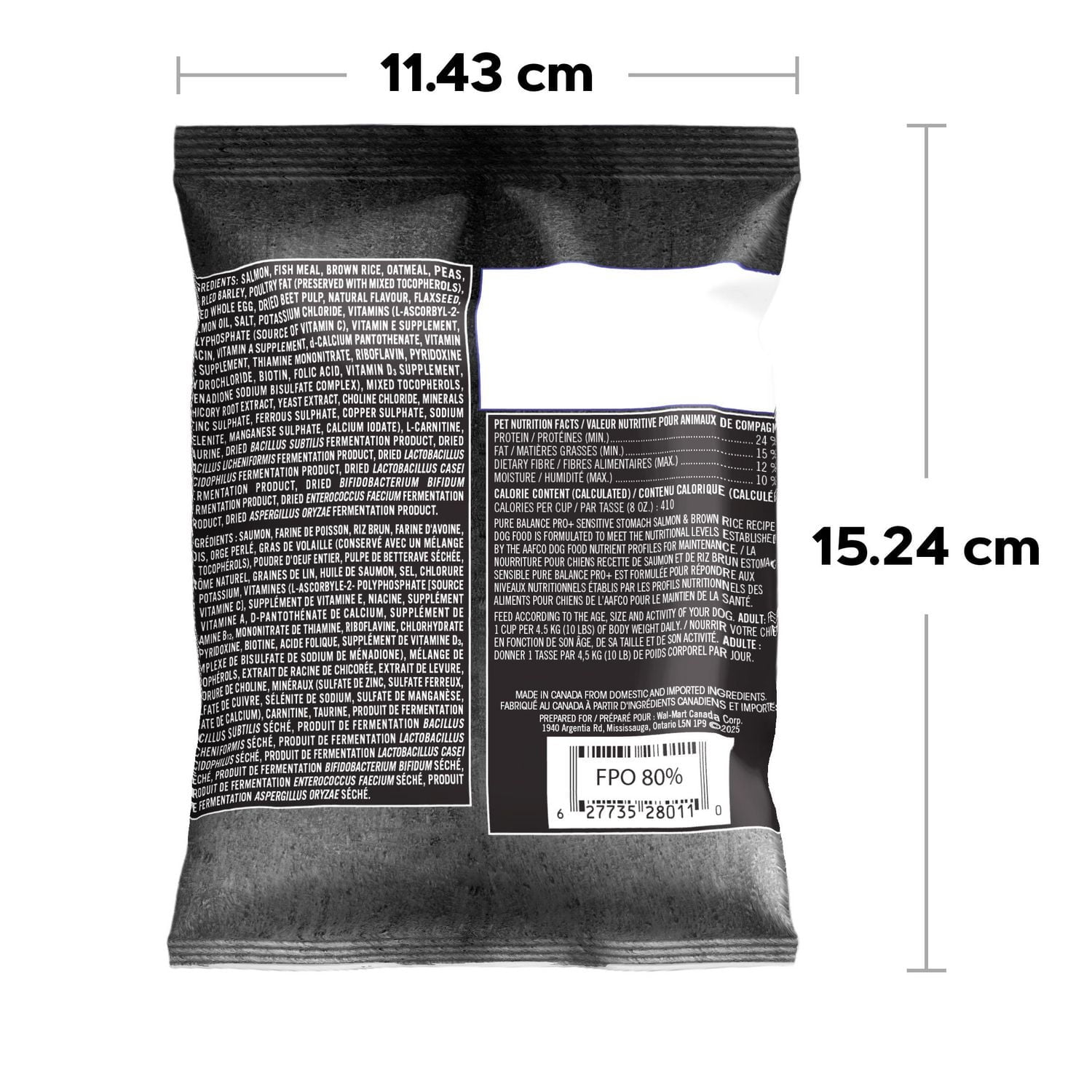 Pure Balance Pro+ Sensitive Stomach, Salmon & Brown Rice Recipe Dry Dog Food, 100 g, 3.5 kg, 7 kg