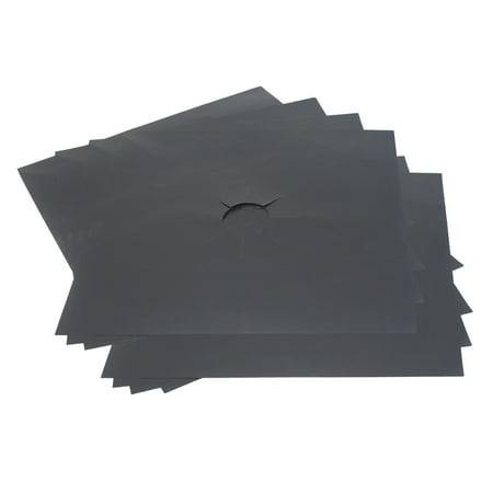 

12pcs Universal Gas Cooker Liner Gas Stove Surface Protection Pad Gas Hob Protective Cushion for Home Restaurant Use (Black)