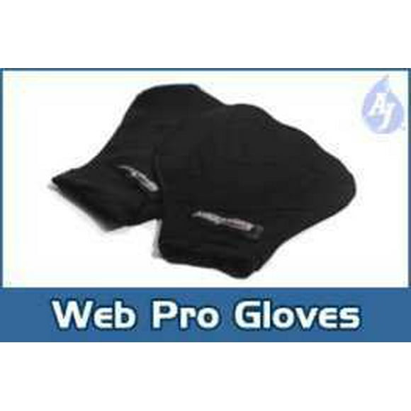 AquaJogger Gants d'Exercice Noirs, Grands