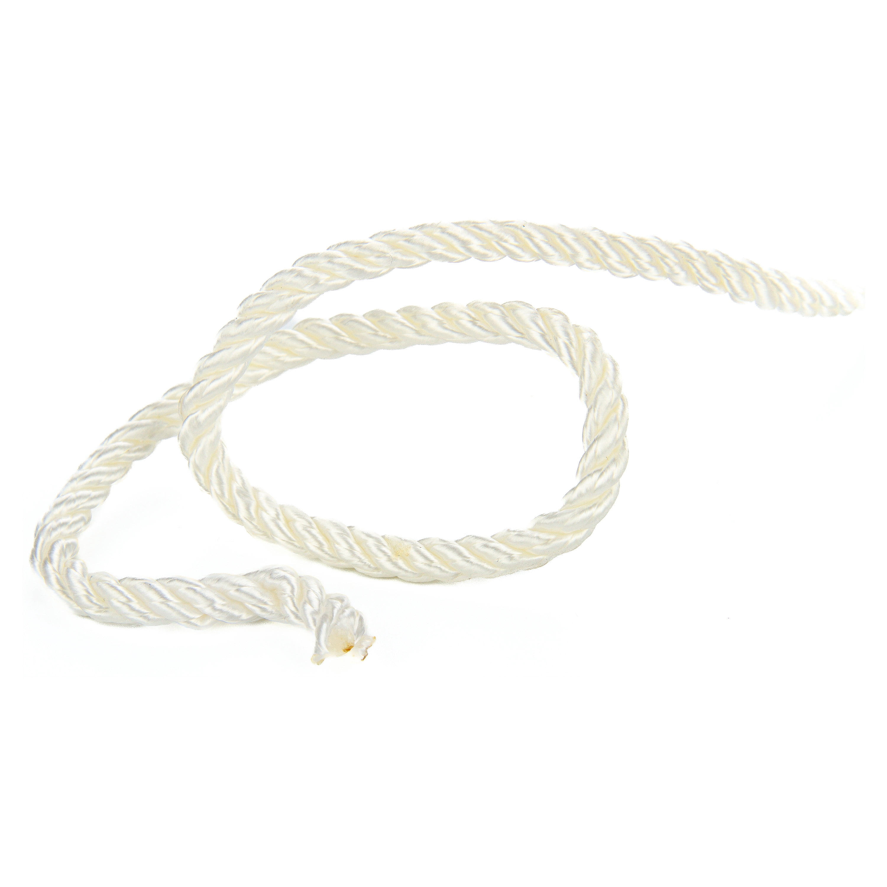 (2 pack) Ozark Trail Twisted Nylon Marine Dock Line, 1/4 in x 50 ft, 124 lb Load Capacity