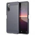 thumbnail image 1 of Tpu Carbon Fibre Case For Sony Xperia 10 Ii Grey Mfkj-961, 1 of 1