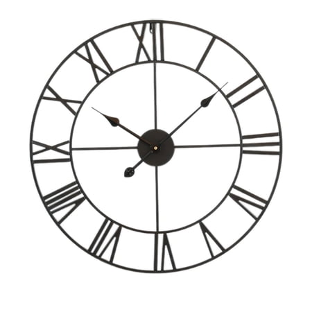 DESIGNICE 2026 New Wall Clock Elegant Roman Numeral Design Bathroom Clock Iron Craftsmanship with Smooth Finish Small Wall Clock Style8 for Living Rooms Bedrooms Kitchens Offices