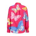 thumbnail image 4 of QASIEATN Button Down Shirts for Women Butterfly Dress Shirts Long Sleeve Blouse Work Tops Summer Blouse Fashion Clothing, 4 of 5