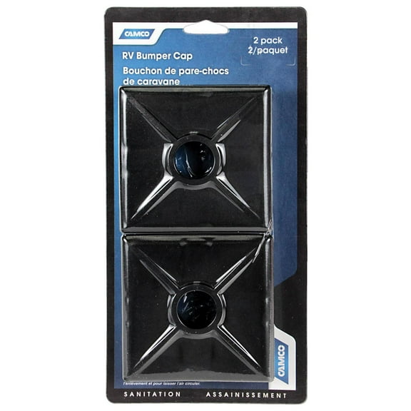 Camco 40303 Bumper Caps - 2 Pack (Black)