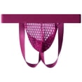 thumbnail image 5 of SELONE Men G-String Briefs Casual Breathable Underwear Loose Elastic Waistband Pouch Slim Wear Pink L, 5 of 6