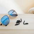 thumbnail image 4 of 4 piezas de puentes para monturas de gafas: almohadillas nasales de repuesto para gafas de sol, soporte nasal antideslizante de plástico para gafas, reparación de gafas., 4 of 8