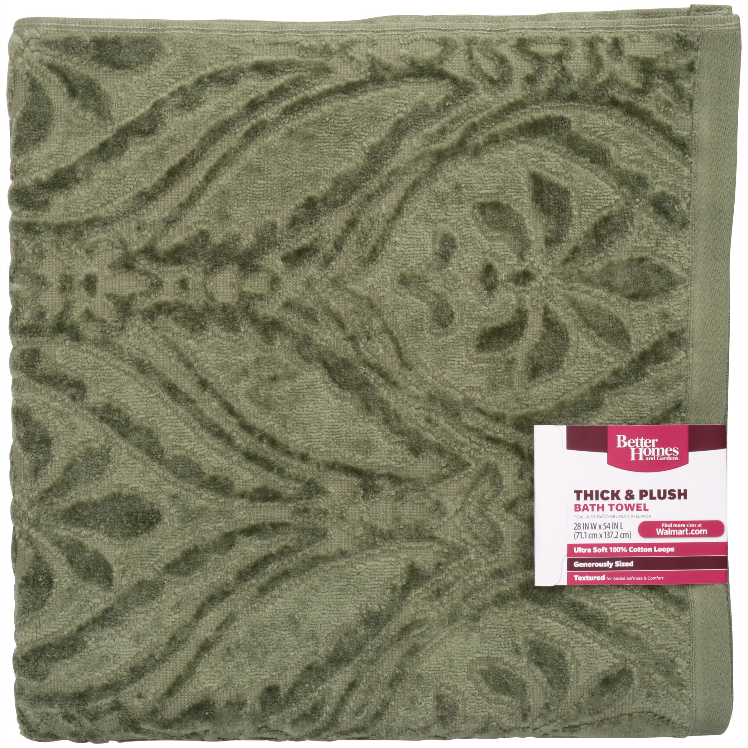 brown and green bath towels