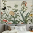 thumbnail image 2 of Creowell Floral Plants Wall Tapestry,Vintage Herbs Tapestry Colorful Nature Wild Flowers Tapestry Wall Hanging for Dorm Living Room Bedroom Decor  Painting, 2 of 6
