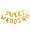 thumbnail image 1 of 1 SWEET WEDDING Pancarta Dulce Adornos para Atractiva Elegante Oro, 1 of 7