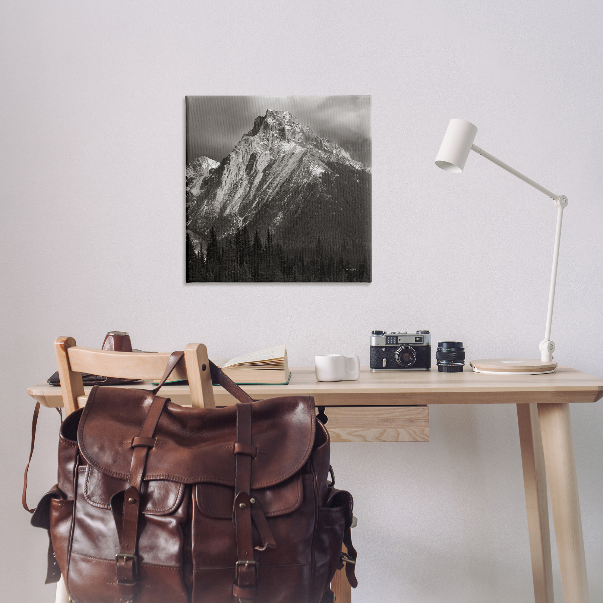 Stupell Industries Canadian Rockies View Landscape & Nature Photography Wrapped Canvas Art Print Wall Art, 30 x 30