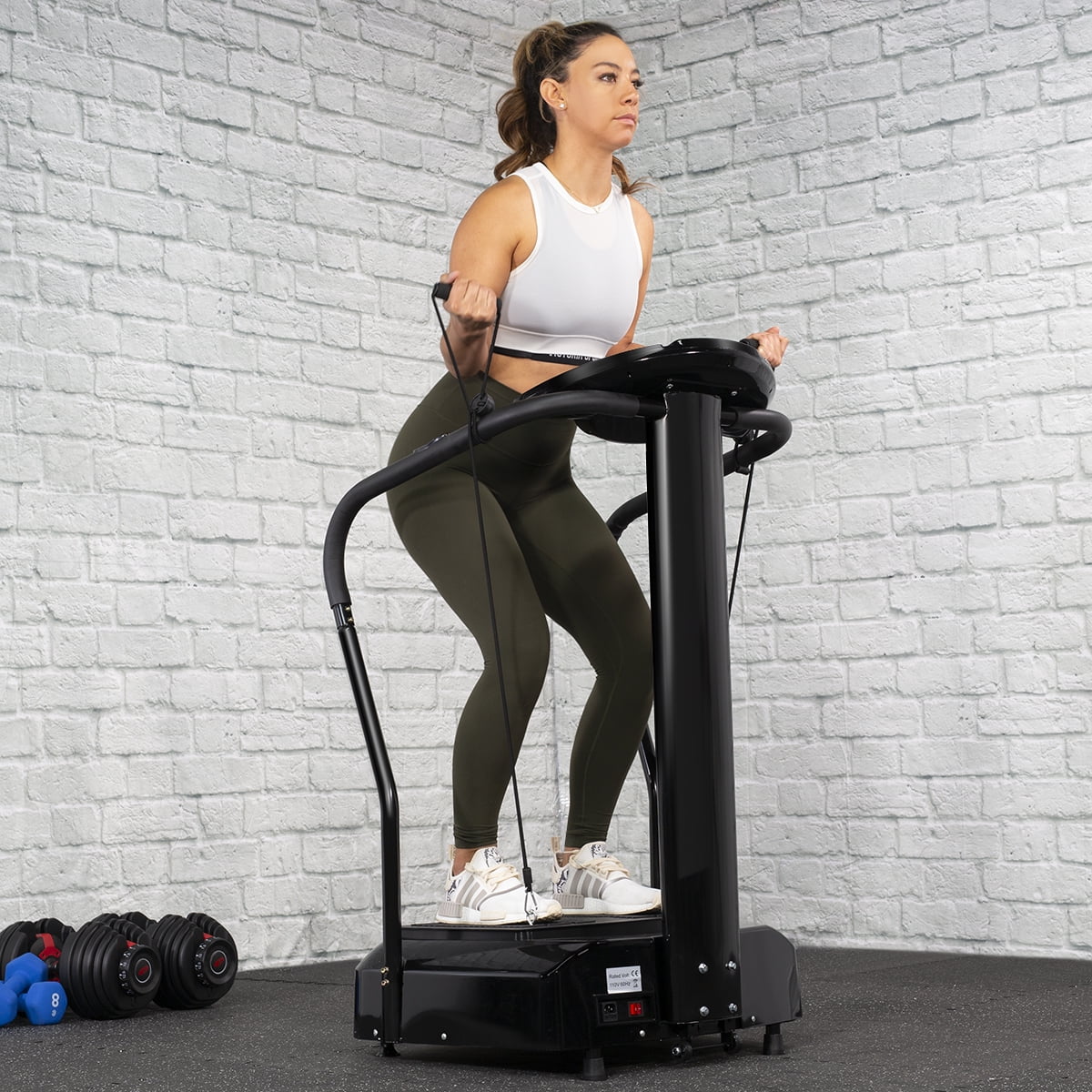 Vibration Plate Crazy Fitness Platform Body Shaker Machine Exercise Home Gym 