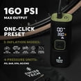 thumbnail image 5 of Swiss Tech Portable Cordless Tire Inflator with 160 PSI, Digital Display, and LED Light, 5 of 12