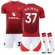 thumbnail image 1 of 2024-2025 Manchester United Home Kids Football Shirt Kit No.37 Mainoo 24, 1 of 2