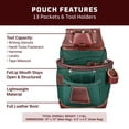 thumbnail image 3 of Bolsa para herramientas Occidental Leather FatLip con 13 bolsillos y portaherramientas, 3 of 5