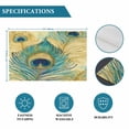 thumbnail image 6 of Watercolor Peacock Feathers on Vintage Placemats Set of 4,Wipeable Washable Table Mats for Dining Tables, Abstract Feather Place Mats for Kitchen Event Party Tabletop Decor, 6 of 9