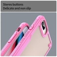thumbnail image 4 of For iPhone 8 Plus 7 Plus Case PC TPU Semi-Transparent Frosted Finish Protective Phone Cover - Green, 4 of 5