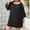 Black, variant on Summer Casual Dress Dresses For Women In Clothing Bubble Sweater Dress Brown 3XL