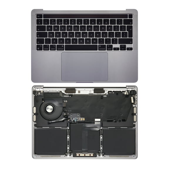 Replacement Top Case Assembly With Battery And Keyboard Compatible For MacBook Pro 13" (A2338 / Late 2020) (Space Gray) (UK Keyboard)