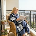thumbnail image 5 of ToyKingdee Sherpa Blanket Fleece Throw Blanket Twin Plaid Thick Bed Blanket, Soft Warm Cozy Throw Blanket, 5 of 6