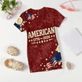 thumbnail image 6 of Grblisyd Red White and Blue Dress for Girls Patriotic Short Sleeve Crewneck A Line Dresses Independence Day 250 Anniversary USA Flag Outfits, 6 of 6