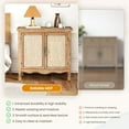 thumbnail image 4 of May in Color 2-Door Storage Cabinet, Accent Buffet Sideboard Cabinet, for Hallway, Dining Room, Living Room, Entryway, Natural, 4 of 9