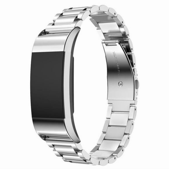 Luxury Stainless Steel Watch Strap Replacement Band For Fitbit Charge 2 Silver