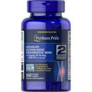 Puritan's Pride Triple Strength Glucosamine Chondroitin with Vitamin D3-160 Caplets