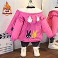 thumbnail image 3 of LOVZFMLL Jackets for Girls Kids's Winter Fleece Jacket 8-10 Years, 3 of 3