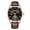 rose black brown, variant on Men Moon Phase Skeleton GMT Luminous Analog Automatic Self Winding Mechanical Vintage Wrist Watch with Stainless Steel or Leather Bracelet Sapphire Mirror Business Clock Man