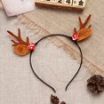 thumbnail image 4 of Bewildely Aro de pelo de Navidad, accesorios para la cabeza de Navidad de dibujos animados, Clips laterales, accesorios de herramientas de estilo Kits de decoración para fiestas Diadema caqui, 4 of 6