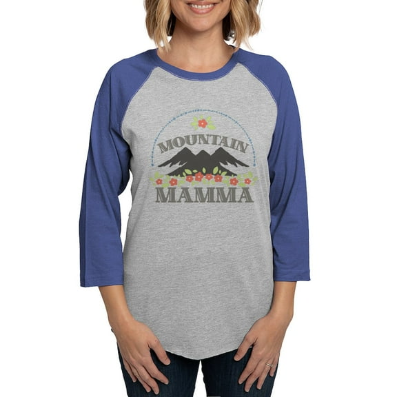 CafePress - MOUNTAIN MAMMA Long Sleeve T Shirt - Womens Baseball Tee