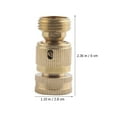 thumbnail image 2 of Hose Accessories 2 Sets Garden Quick Connect Adapter Connector Suite Brass, 2 of 6