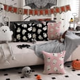 thumbnail image 6 of Halloween Pillow Covers 16x16 inch Set of 2 Happy Halloween White Ghost Decor Pink Pillow Covers Sofa Bed Outdoor Car Decoration TH-14B16, 6 of 6